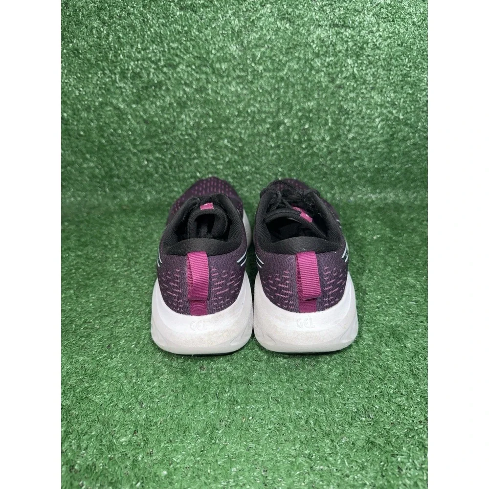 ASICS Women Size 7 Gel Excite 10 Black Purple Running Shoes Gym Sneaker 1012B418